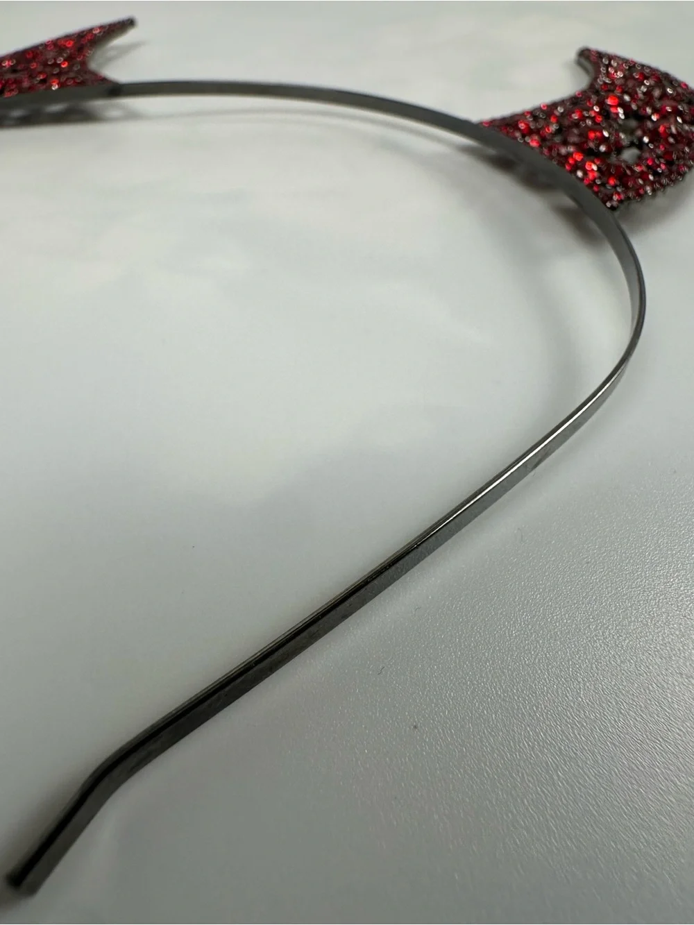 Red Rhinestone Devil Horn Headband | Halloween Costume Accessory